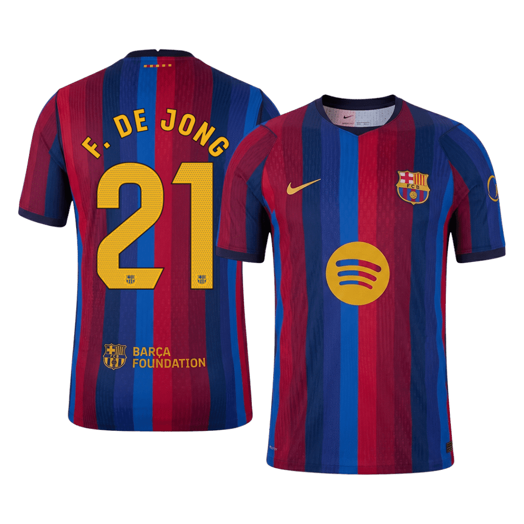 F. DE JONG #21 Barcelona Home Match Jersey Player Version 2026/27 - Cancha Kits