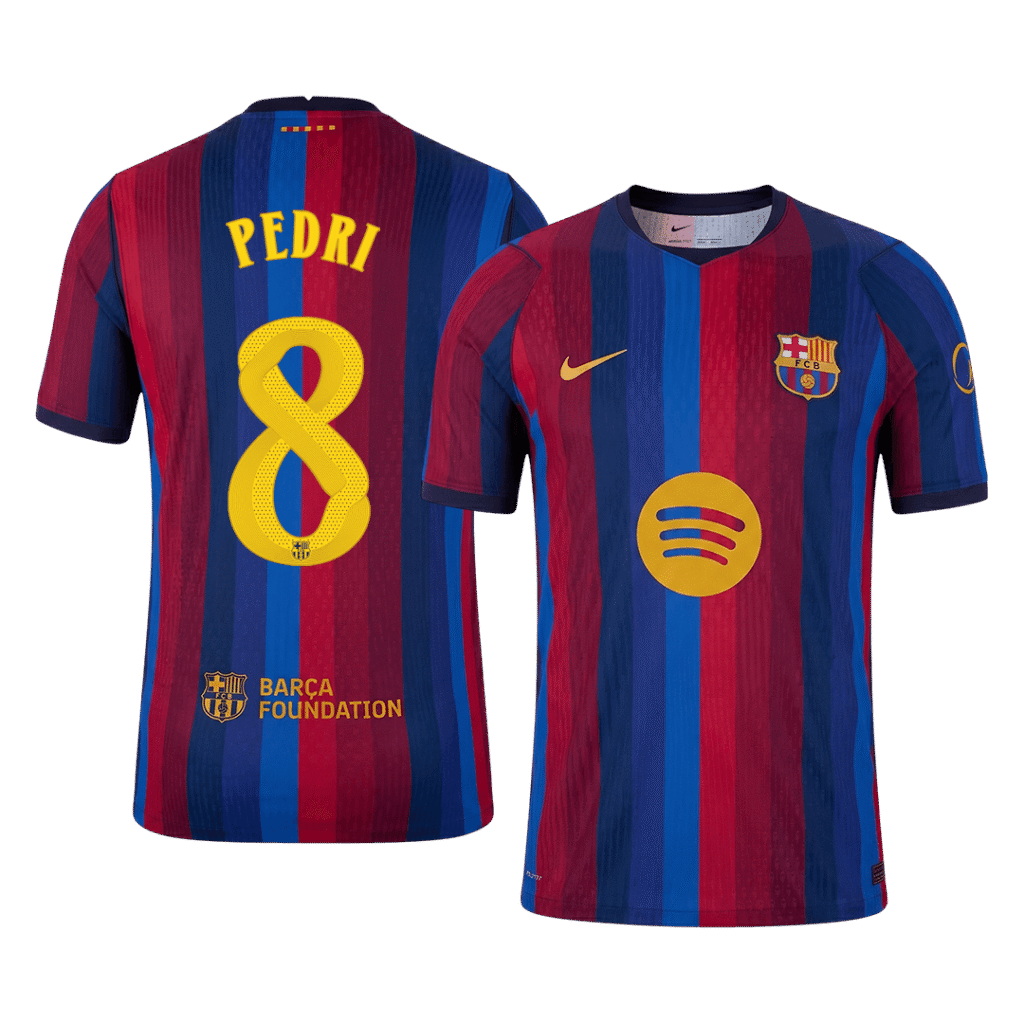PEDRI #8 Barcelona Home Match Jersey Player Version 2026/27 - Cancha Kits