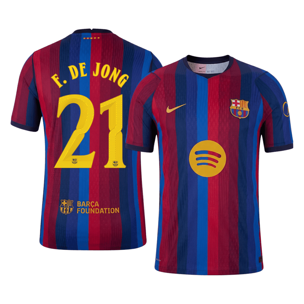 F. DE JONG #21 Barcelona Home Match Jersey Player Version 2026/27 - Cancha Kits