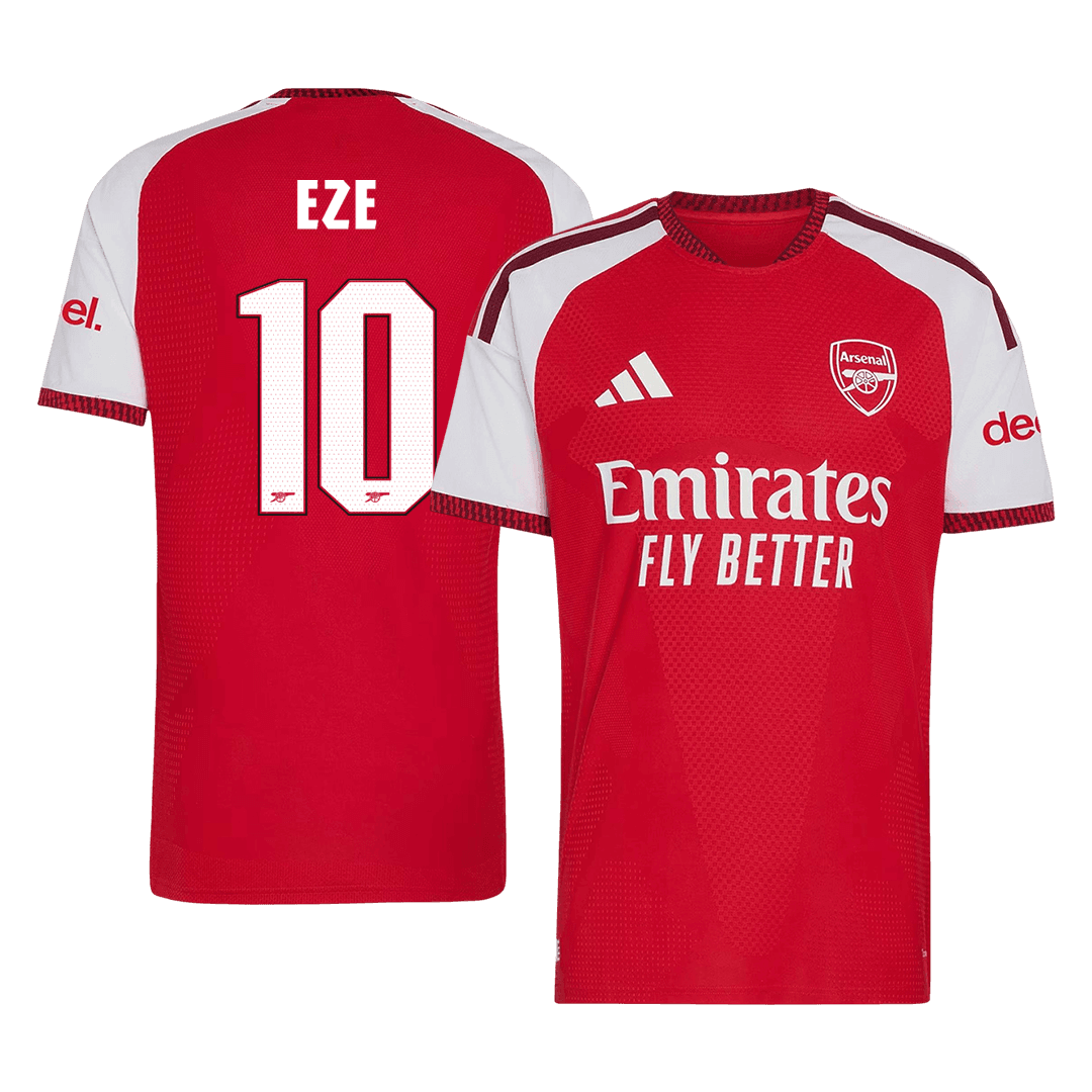 EZE #10 Arsenal Home Match Jersey Player Version 2026/27 - UCL Font