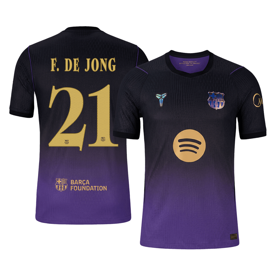 F. DE JONG #21 Barcelona Away Match Jersey Player Version 2026/27