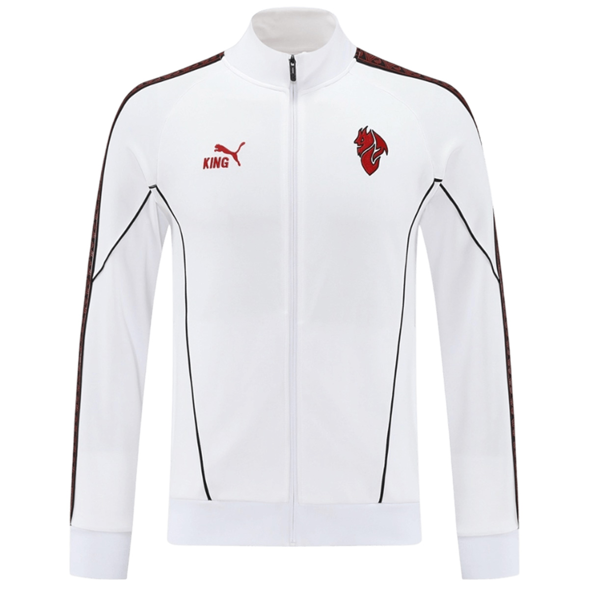 AC Milan Anthem Jacket White 2025/26 — AC Milan Jacket 2025/26