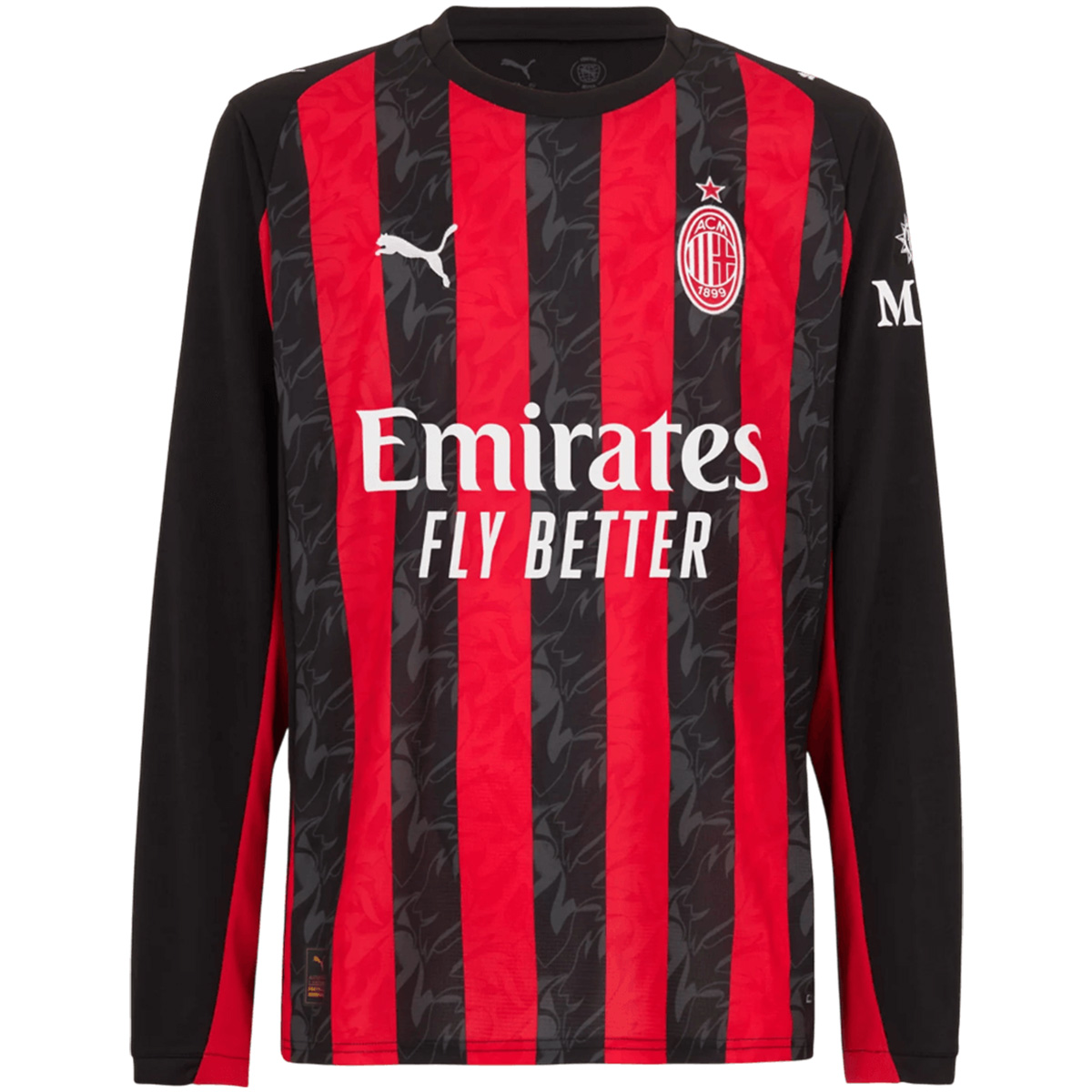 AC Milan Home Long Sleeve Jersey 2025/26 — AC Milan Home 2025/26