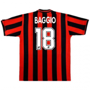 BAGGIO #18 Retro AC Milan Home Jersey 1996/97 - Cancha Kits