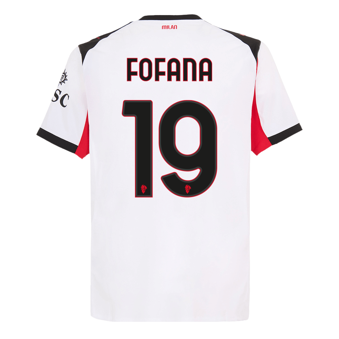 FOFANA #19 AC Milan Away Match Jersey Player Version 2025/26 — AC Milan Away 2025/26