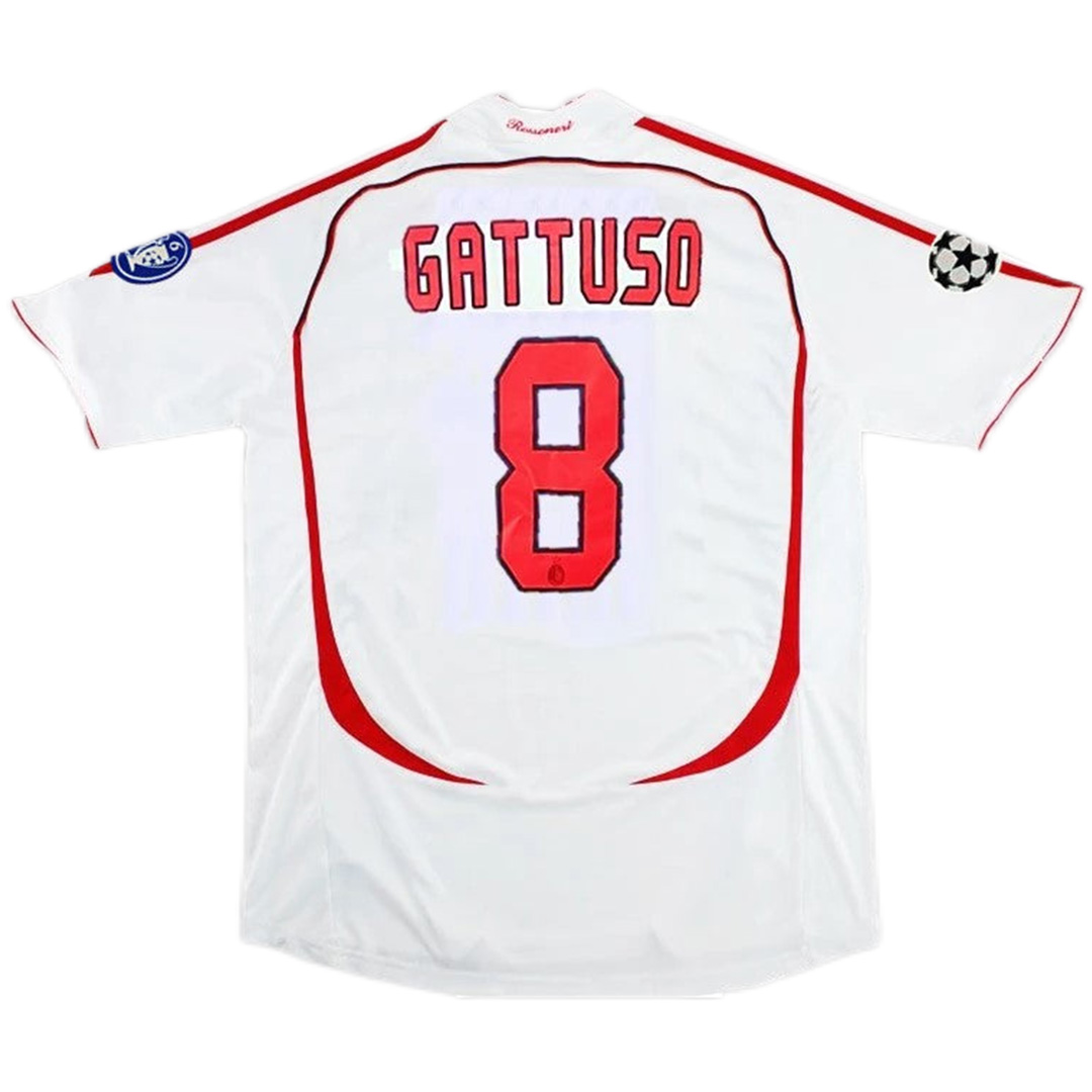 GATTUSO #8 Retro AC Milan UCL Final Away Jersey 2006/07 — AC Milan Away 2006/07