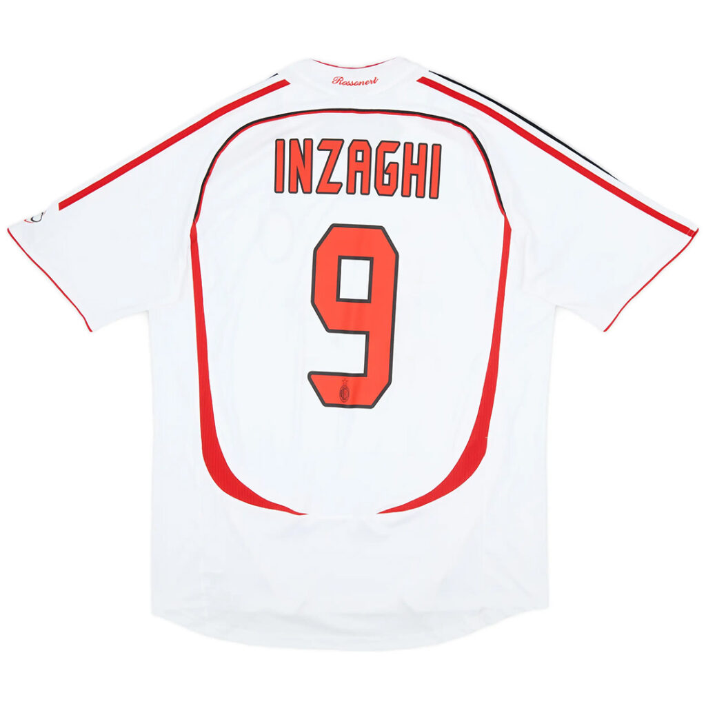 INZAGHI #9 Retro AC Milan UCL Final Away Jersey 2006/07 - Cancha Kits