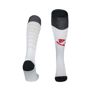 Kids AC Milan Away Soccer Socks - White 2025/26 - Cancha Kits