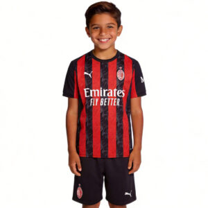 Kids AC Milan Home Jersey Kit 2025/26 - Cancha Kits