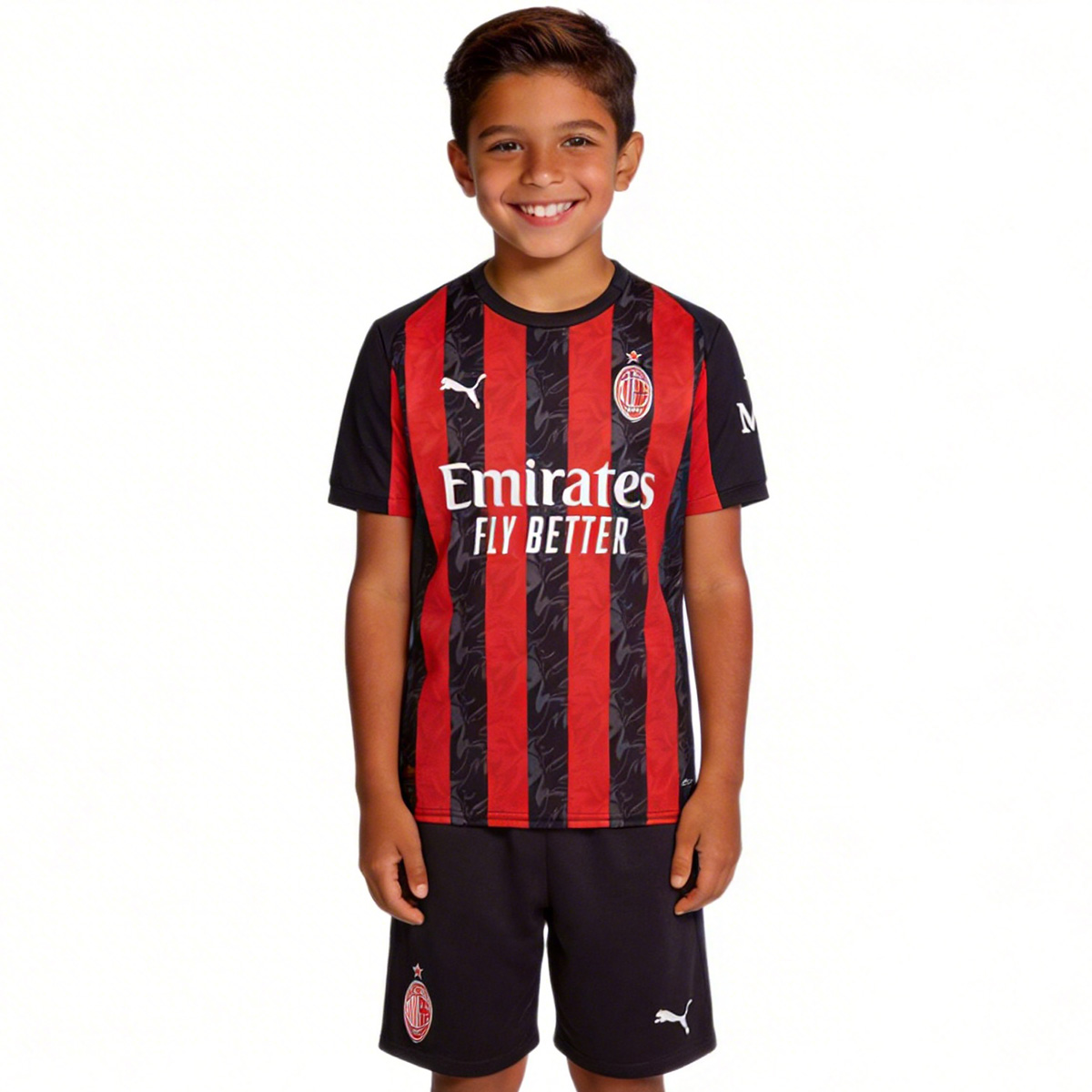 Kids AC Milan Home Jersey Kit 2025/26 — AC Milan Home 2025/26