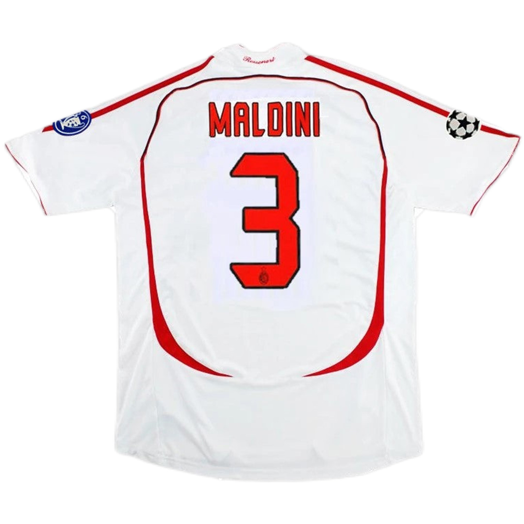 MALDINI #3 Retro AC Milan UCL Final Away Jersey 2006/07 — AC Milan Away 2006/07