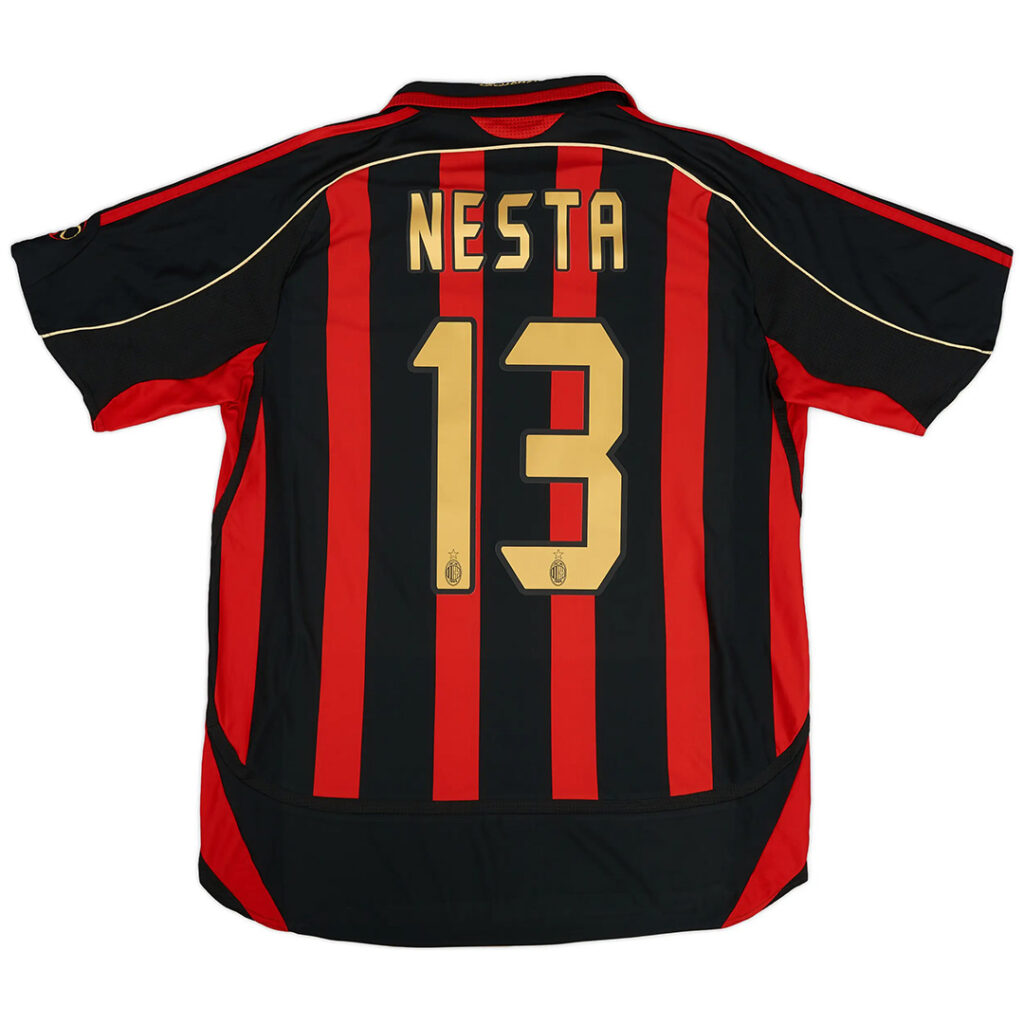 NESTA #13 Retro AC Milan Home Jersey 2006/07 - Cancha Kits