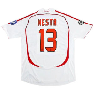 NESTA #13 Retro AC Milan UCL Final Away Jersey 2006/07 - Cancha Kits