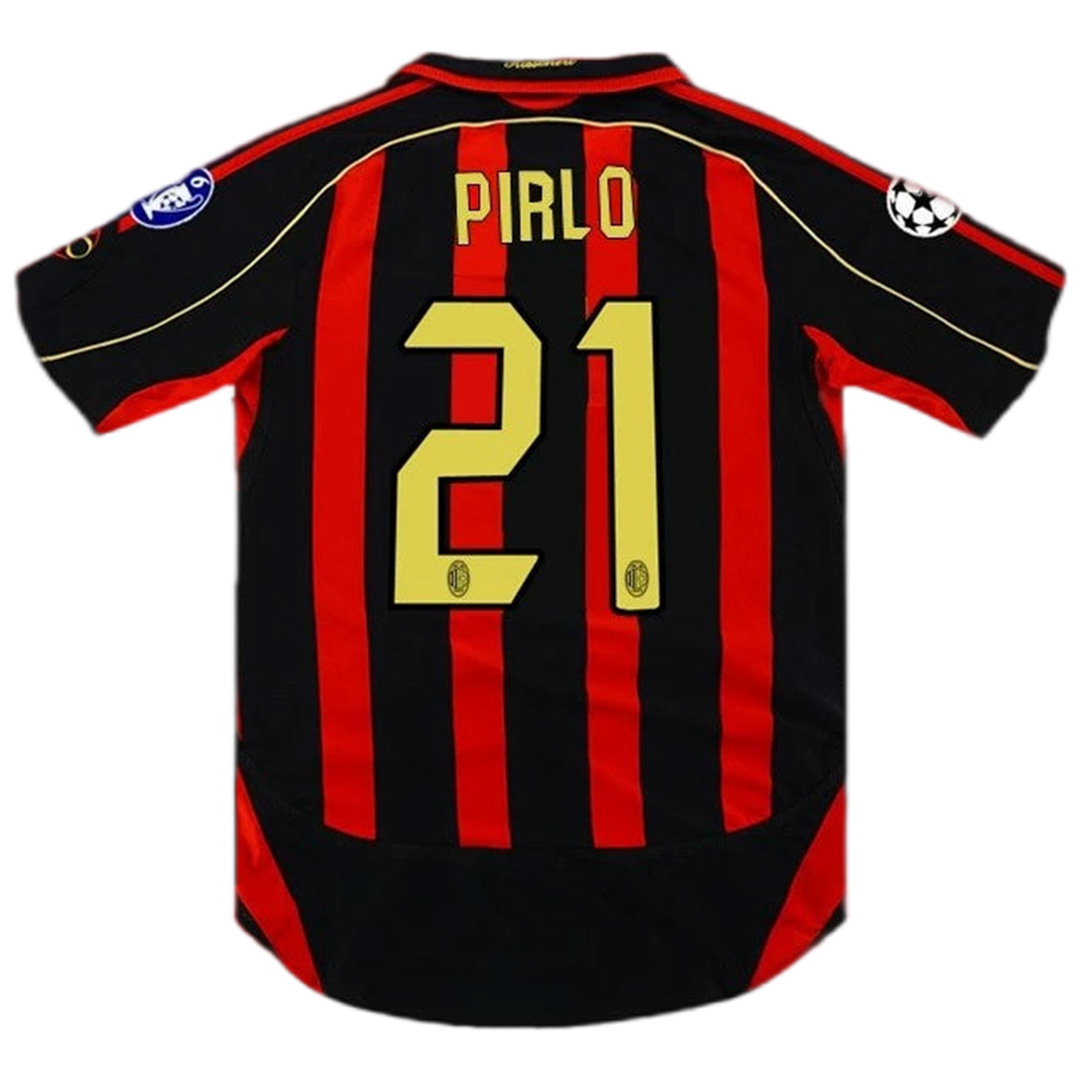 PIRLO #21 Retro AC Milan UCL Home Jersey 2006/07 — AC Milan Home 2006/07