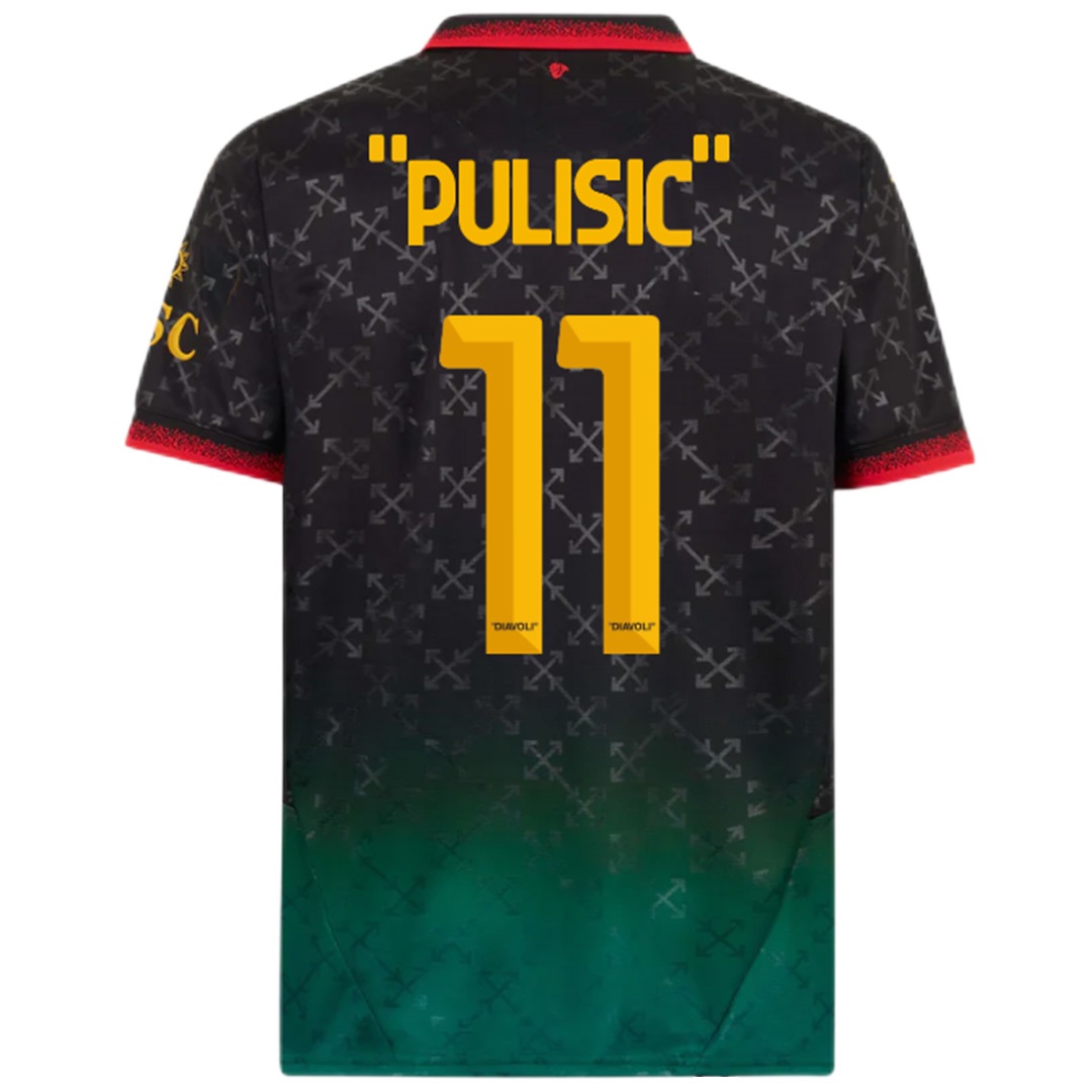 "PULISIC" #11 AC Milan Fourth Jersey — AC Milan Fourth Away 2024/25