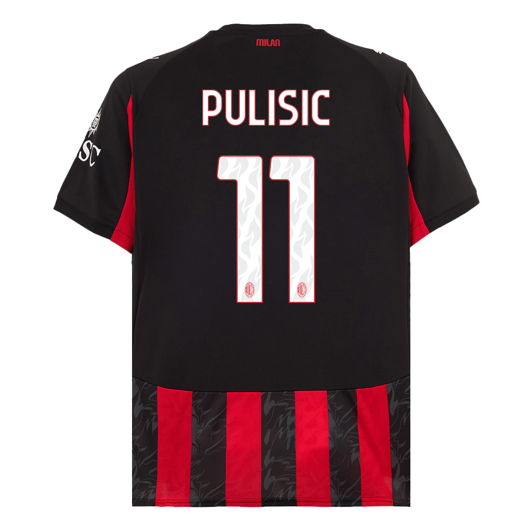 PULISIC #11 AC Milan Home Jersey 2025/26 — AC Milan Home 2025/26