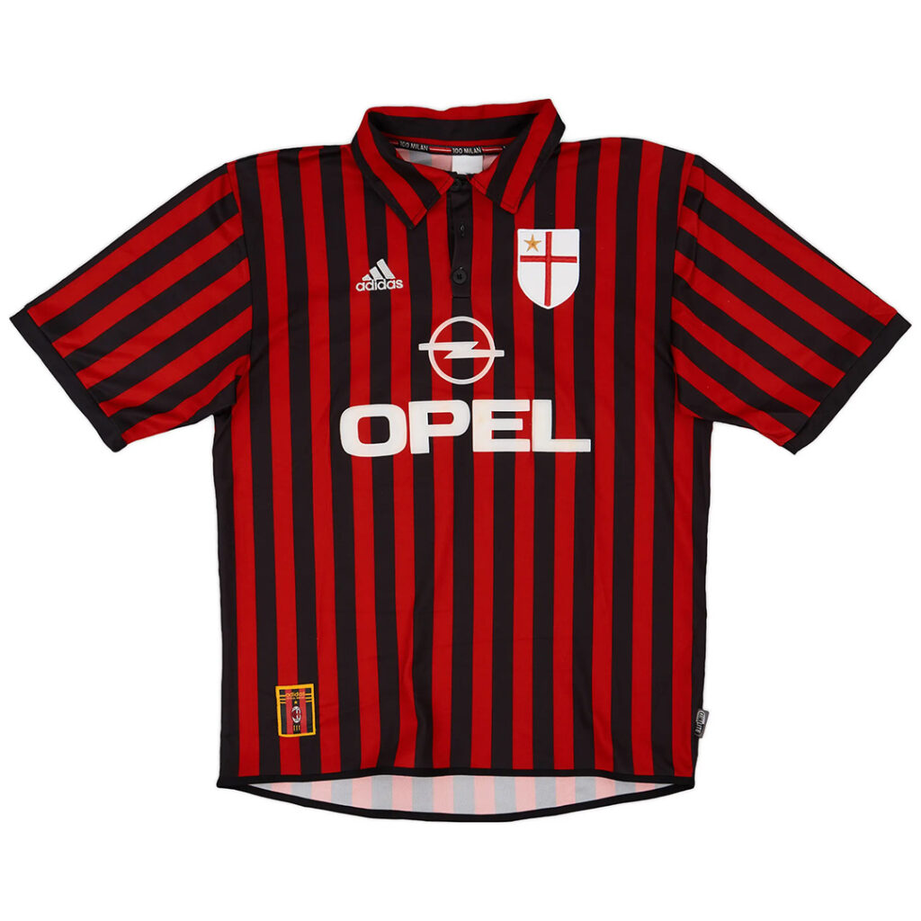 Retro AC Milan Centenary Signed Home Jersey 1999/00 - Cancha Kits