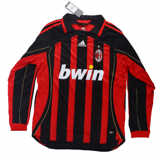 Retro AC Milan Home Long Sleeve Jersey 2006/07 - Cancha Kits