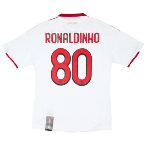 Ronaldinho #80 Retro AC Milan Away Jersey 2009/10 - Cancha Kits