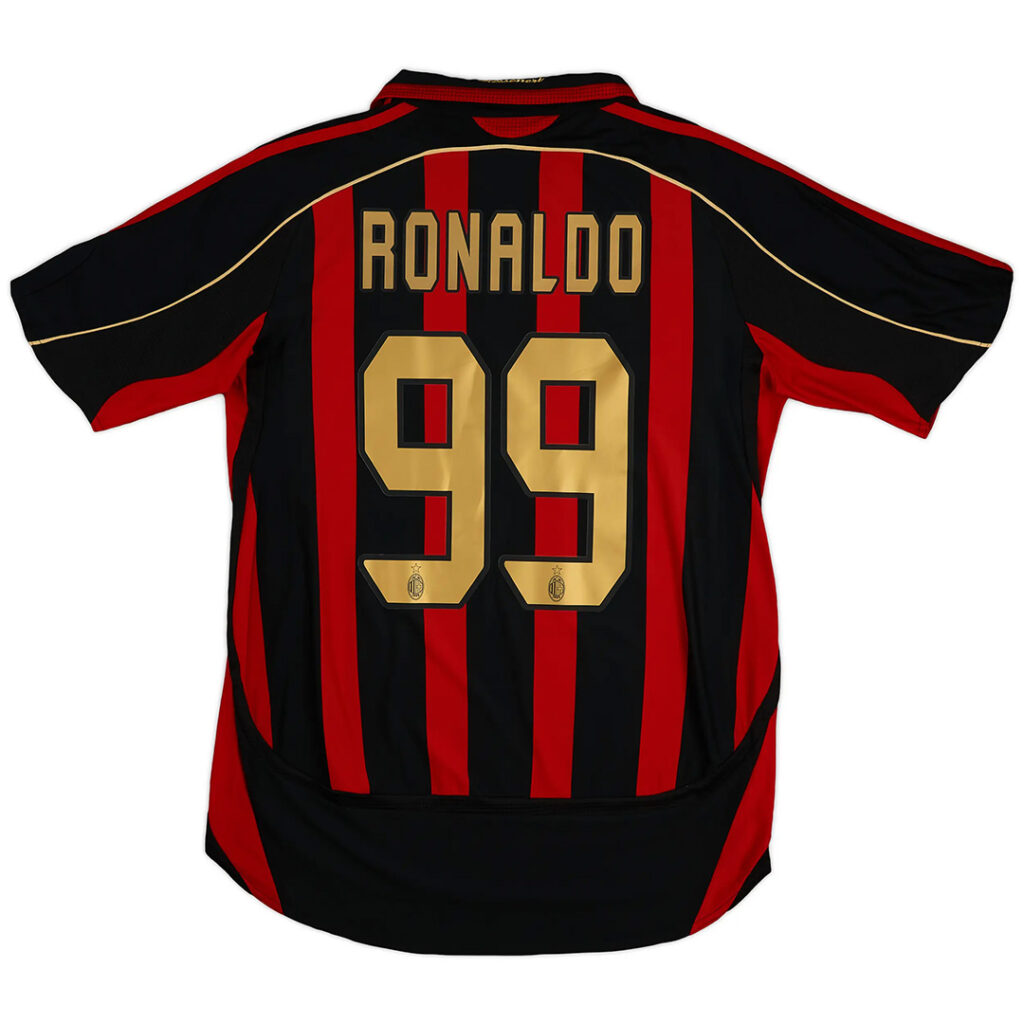 Ronaldo #99 Retro AC Milan Home Jersey 2006/07 - Cancha Kits