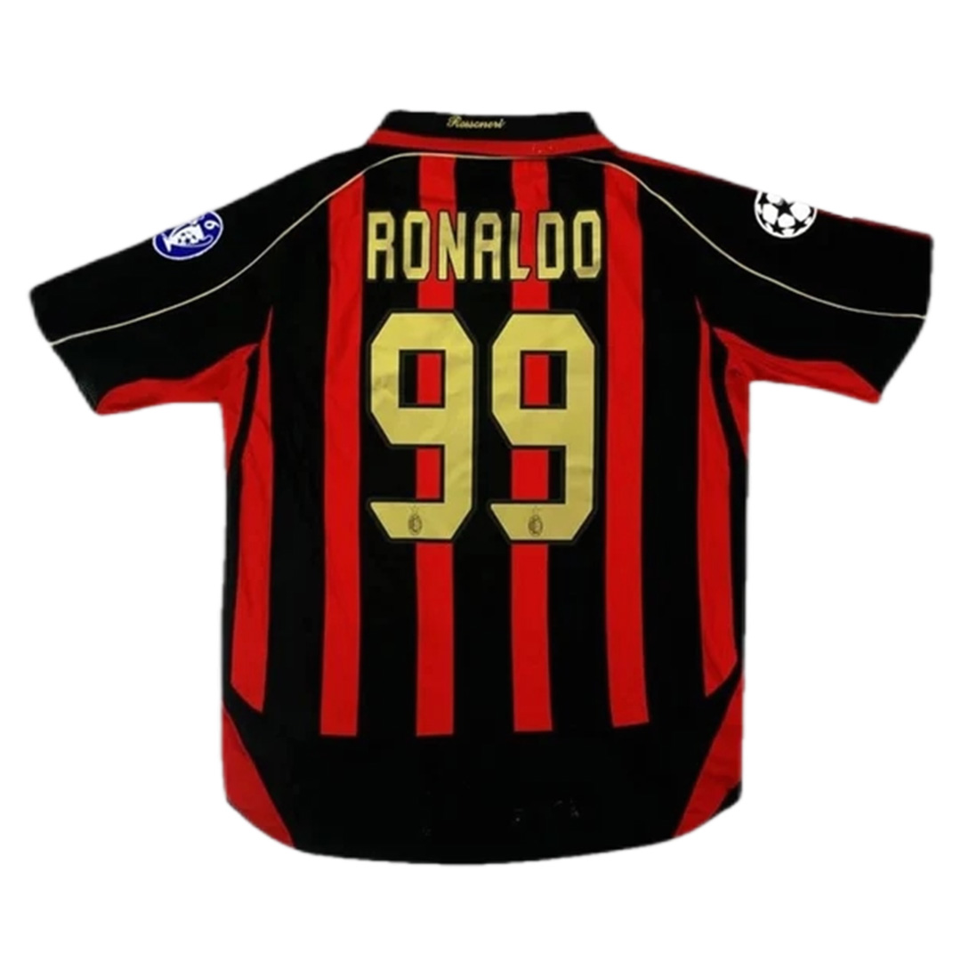Ronaldo #99 Retro AC Milan UCL Home Jersey 2006/07 — AC Milan Home 2006/07