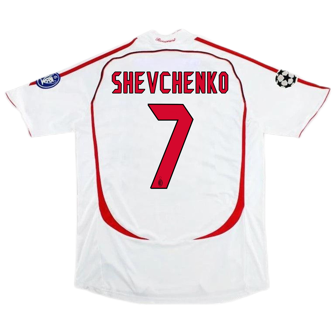 SHEVCHENKO #7 Retro AC Milan UCL Final Away Jersey 2006/07 — AC Milan Away 2006/07