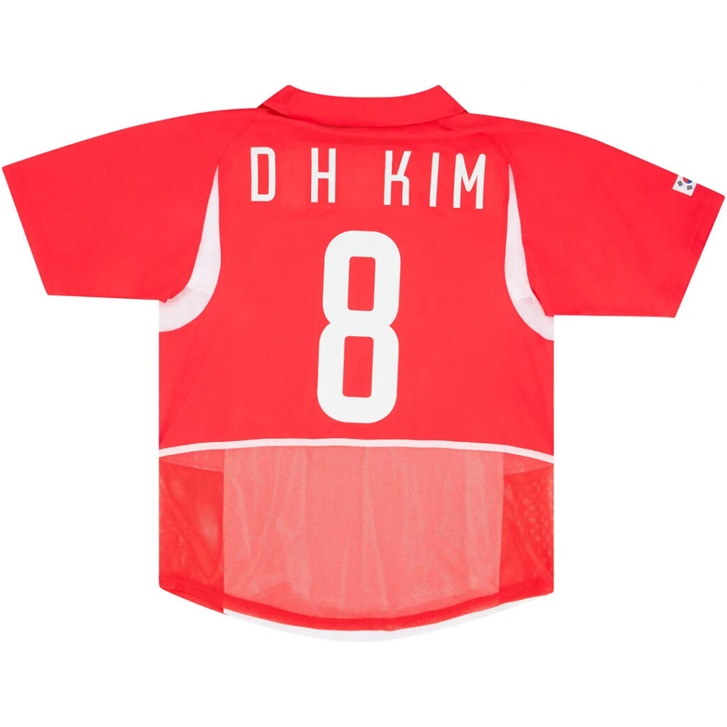D H KIM #8 Retro South Korea Home Jersey 2002 - Cancha Kits