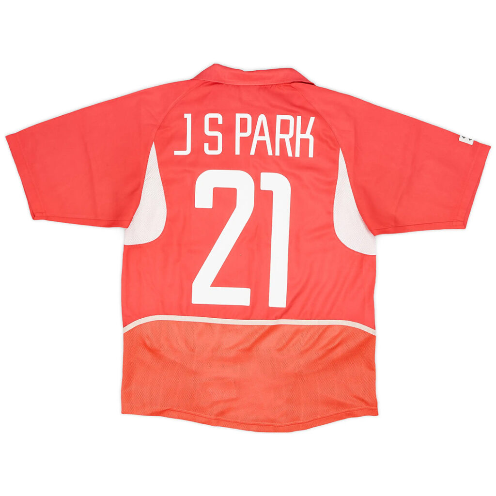 J S PARK #21 Retro South Korea Home Jersey 2002 - Cancha Kits