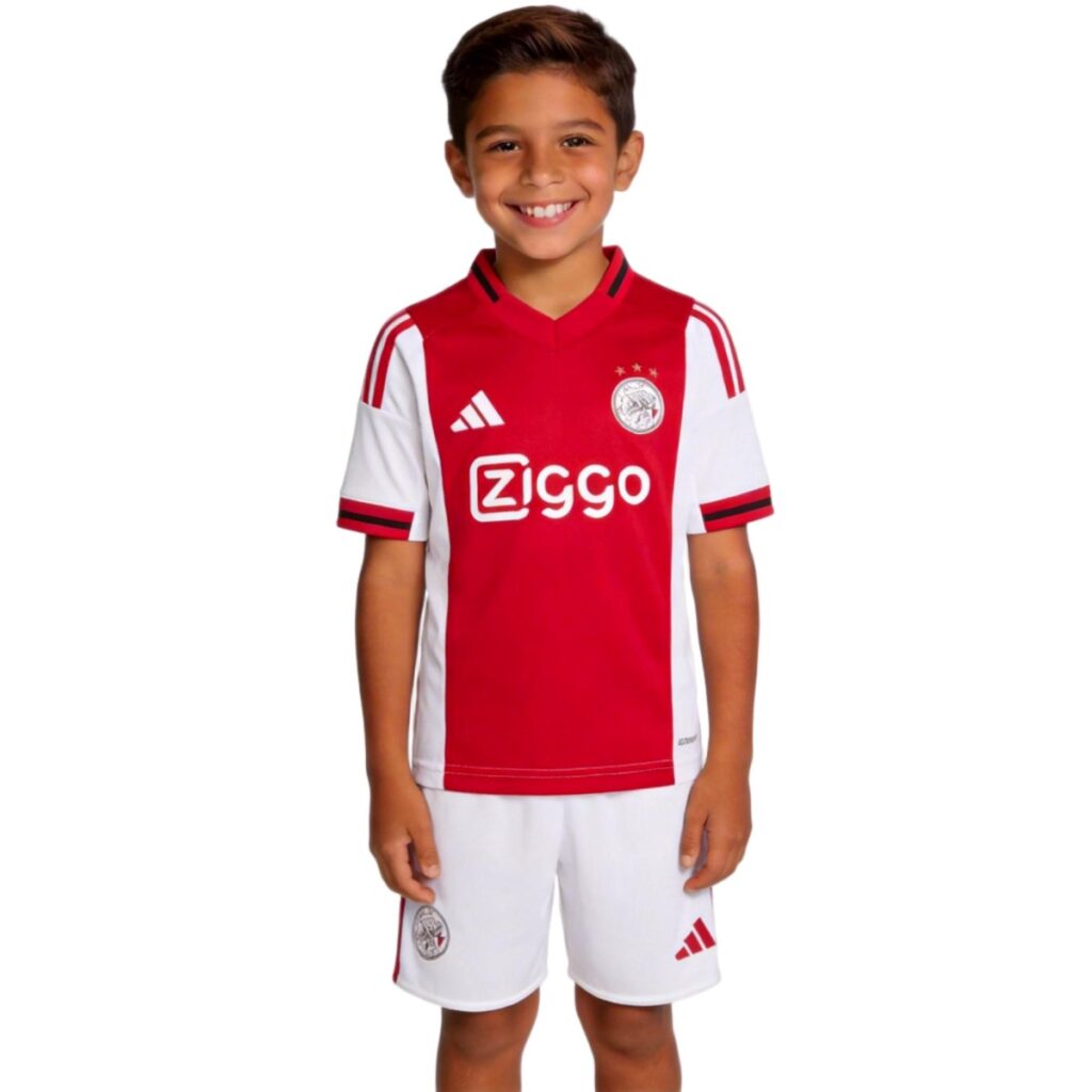 Kids Ajax Home Jersey Kit 2025/26 - Cancha Kits
