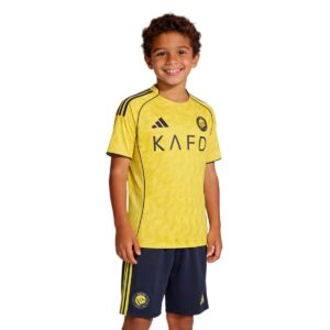 Kids Al Nassr Home Jersey Kit 2025/26 - Cancha Kits