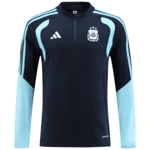 Argentina Zipper Sweatshirt Kit(Top+Pants) Navy 2026 - Cancha Kits