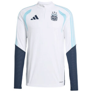 Argentina Zipper Sweatshirt Kit(Top+Pants) White 2026 - Cancha Kits