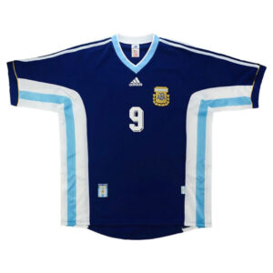 BATISTUTA #9 Retro Argentina Away Jersey World Cup 1998 - Cancha Kits