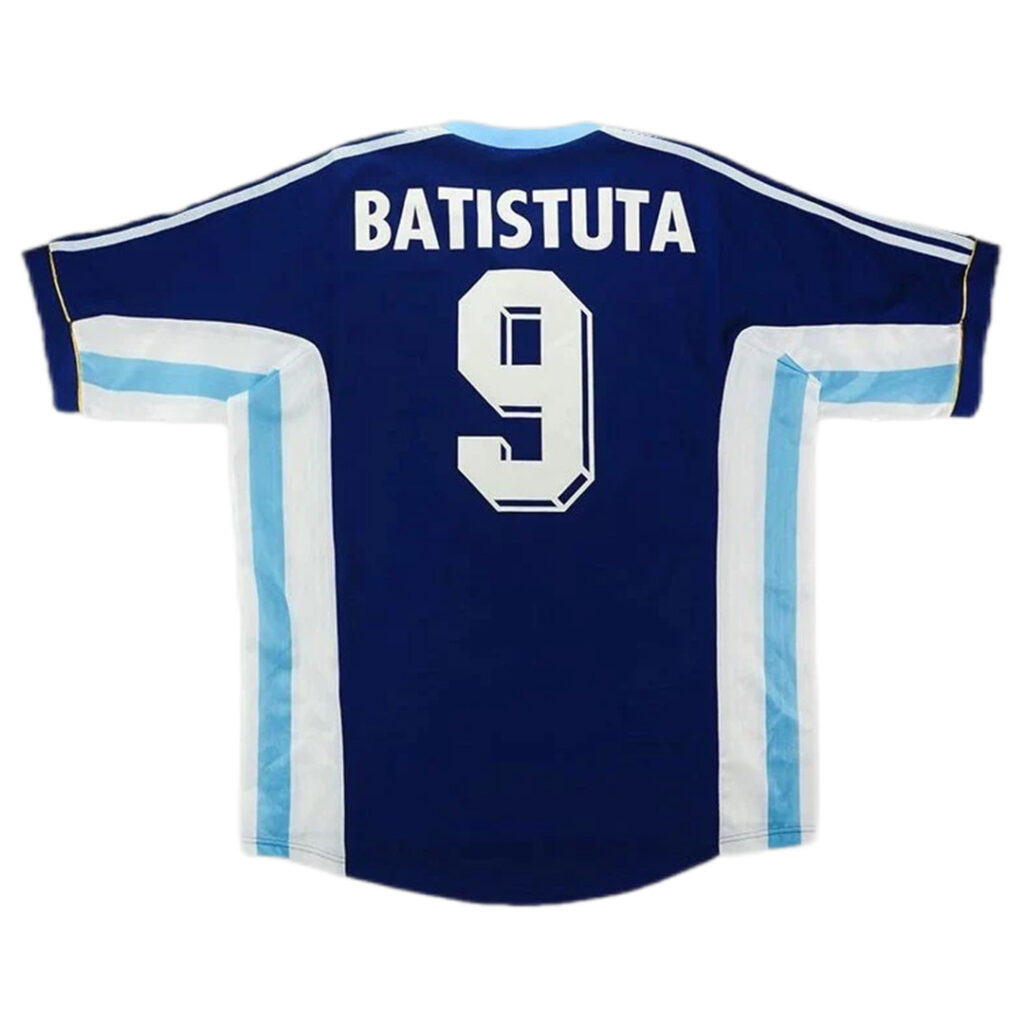 BATISTUTA #9 Retro Argentina Away Jersey World Cup 1998 - Cancha Kits