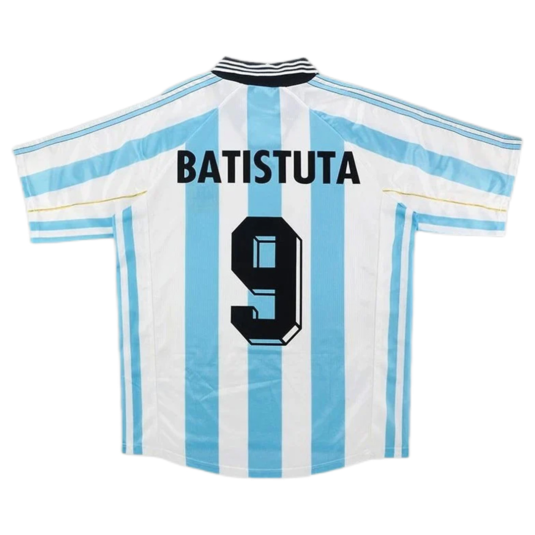 BATISTUTA #9 Retro Argentina Home Jersey World Cup 1998 — Argentina Home 1998