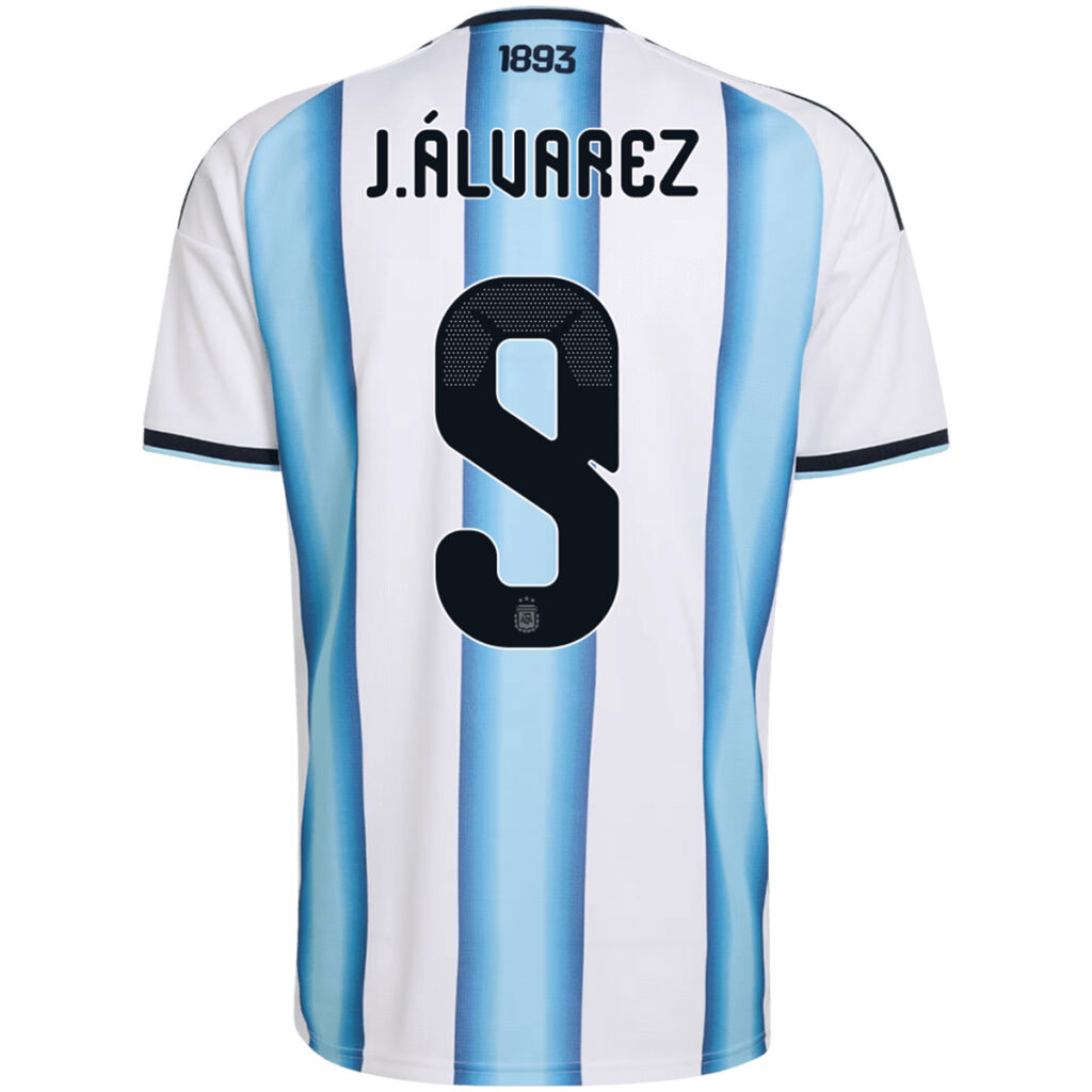 J.ÁLVAREZ #9 Argentina Home Jersey World Cup 2026 - Cancha Kits