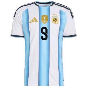 J.ÁLVAREZ #9 Argentina Home Match Jersey Player Version 2025/26 - Cancha Kits