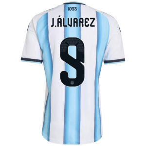 J.ÁLVAREZ #9 Argentina Home Match Jersey Player Version 2025/26 - Cancha Kits