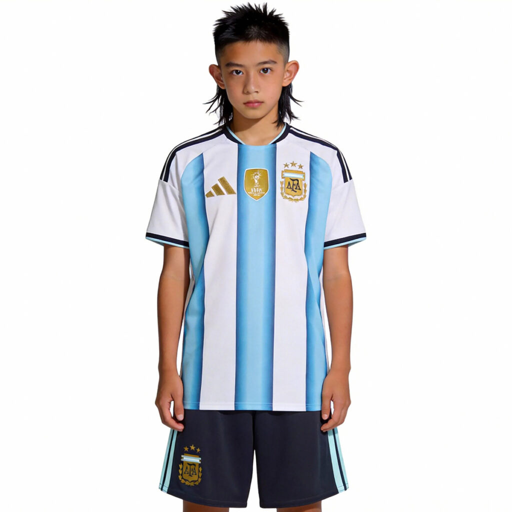 Kids Argentina Home Jersey Kit World Cup 2026 - Cancha Kits