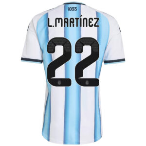 L.MARTÍNEZ #22 Argentina Home Match Jersey Player Version 2025/26 - Cancha Kits