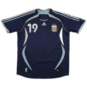 Messi #19 Retro Argentina Away Jersey World Cup 2006 - Cancha Kits