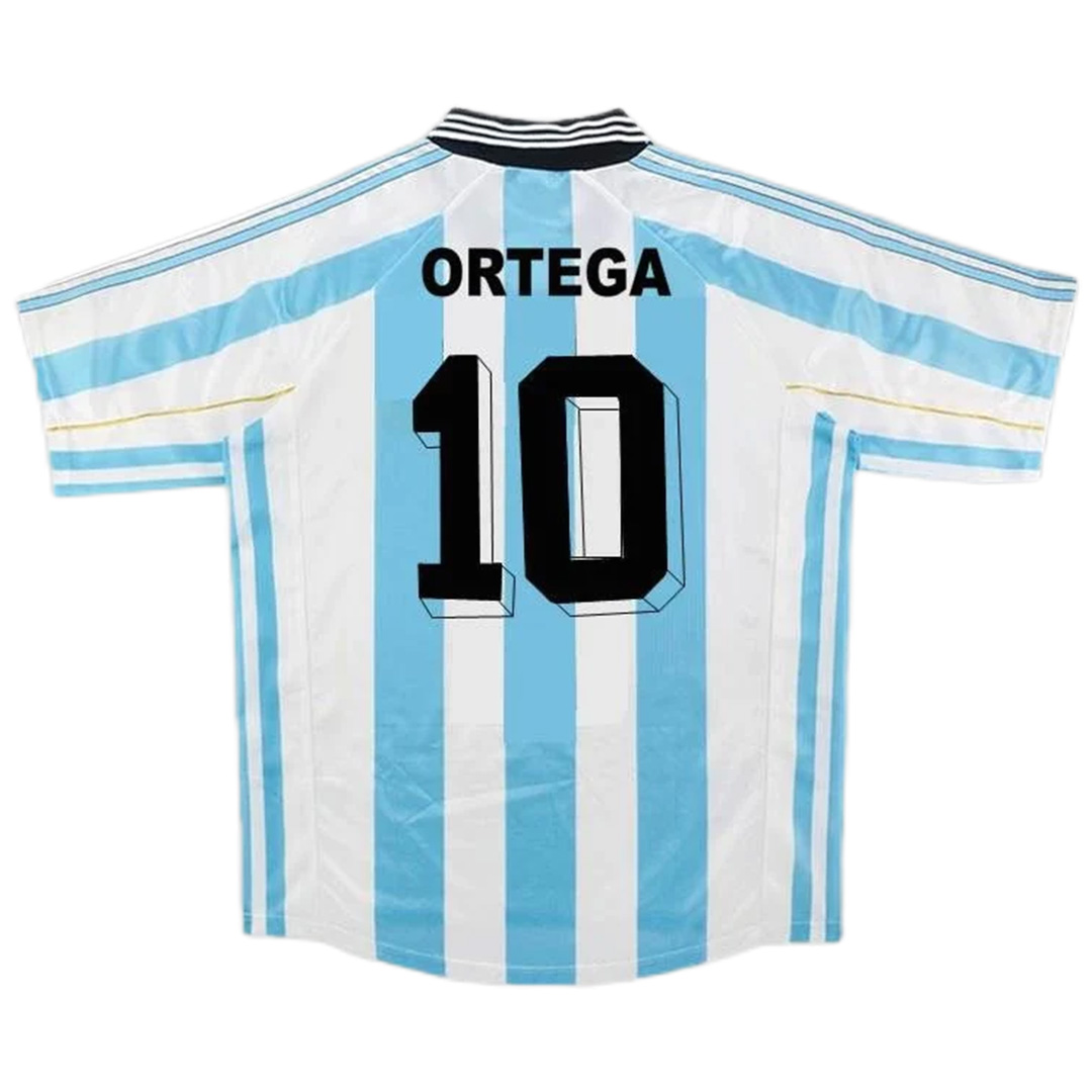 ORTEGA #10 Retro Argentina Home Jersey World Cup 1998 — Argentina Home 1998