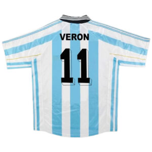 VERON #11 Retro Argentina Home Jersey World Cup 1998 - Cancha Kits