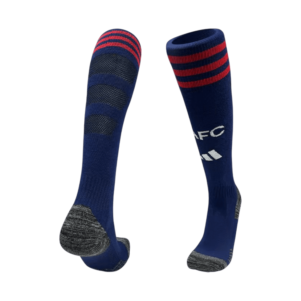 Arsenal Away Soccer Socks – Black 2025/26 - Cancha Kits