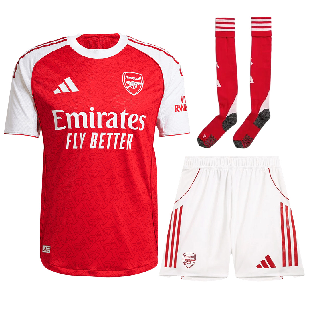 Arsenal Home Match Jersey Full Kit Player Version 2025/26 — Arsenal Home 2025/26