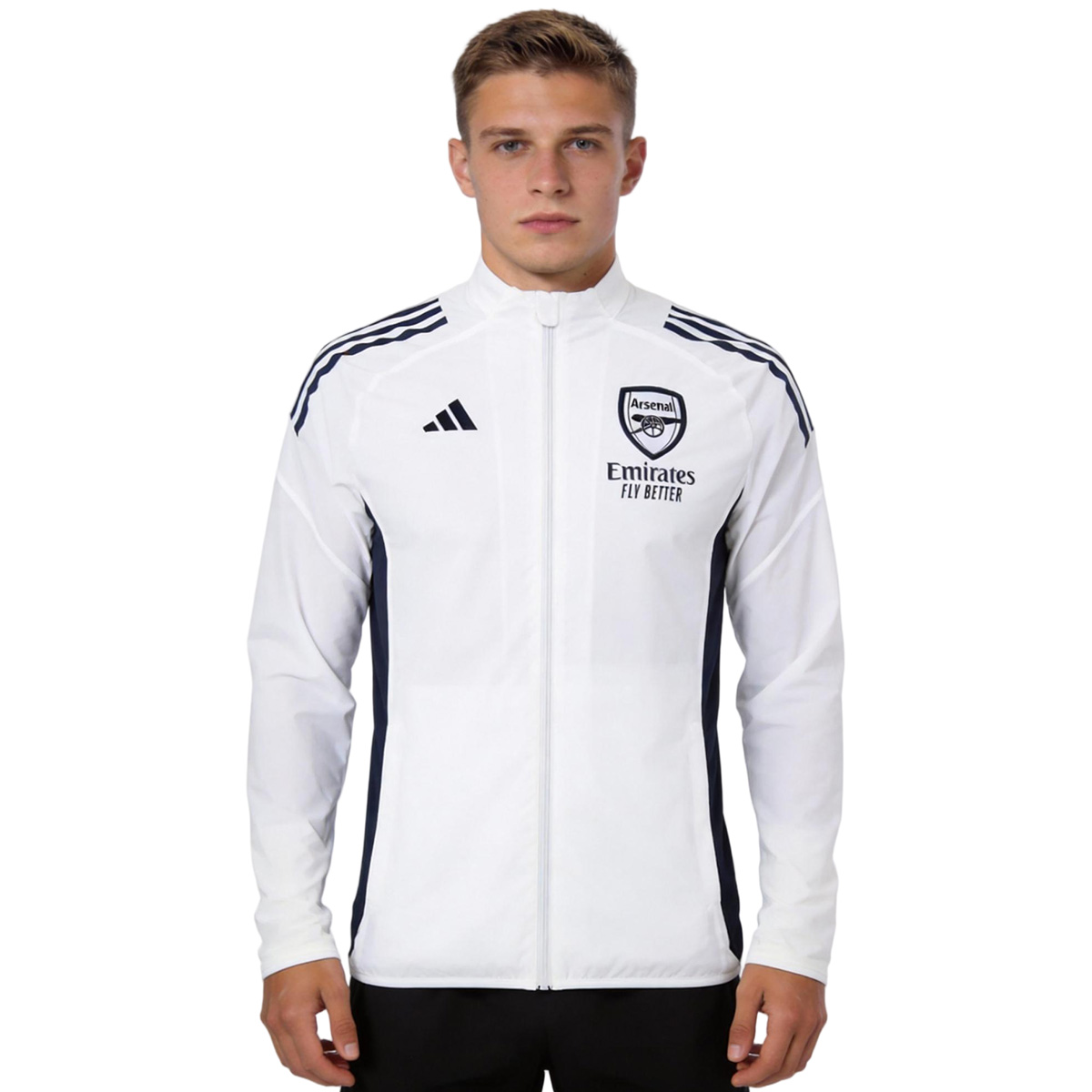 Arsenal Windbreaker Jacket White 2025/26 — Arsenal Windbreaker 2025/26