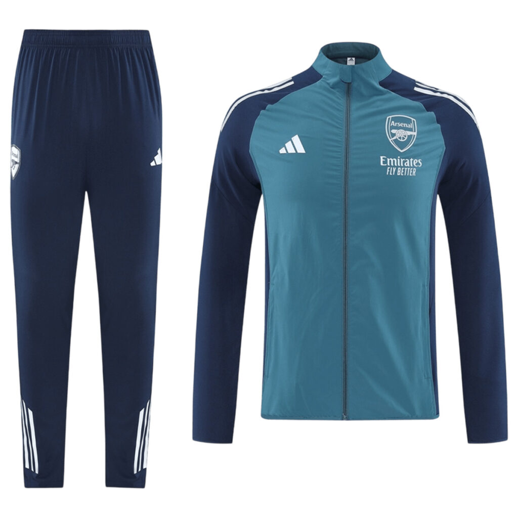 Arsenal Windbreaker Kit(Jacket+Pants) Green 2025/26 - Cancha Kits