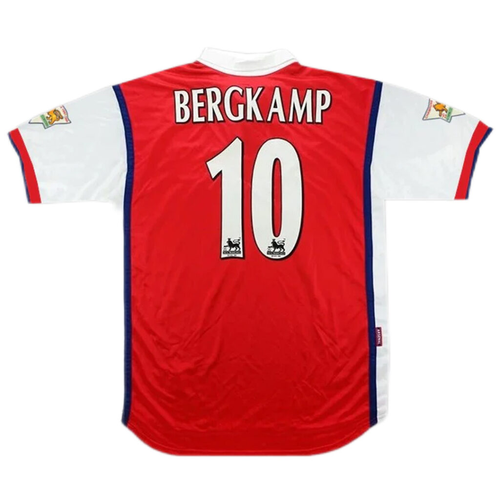 Bergkamp #10 Retro Arsenal Home Jersey 1998/99 - Cancha Kits