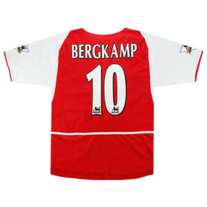 Bergkamp #10 Retro Arsenal Home Jersey 2002/04 - Cancha Kits