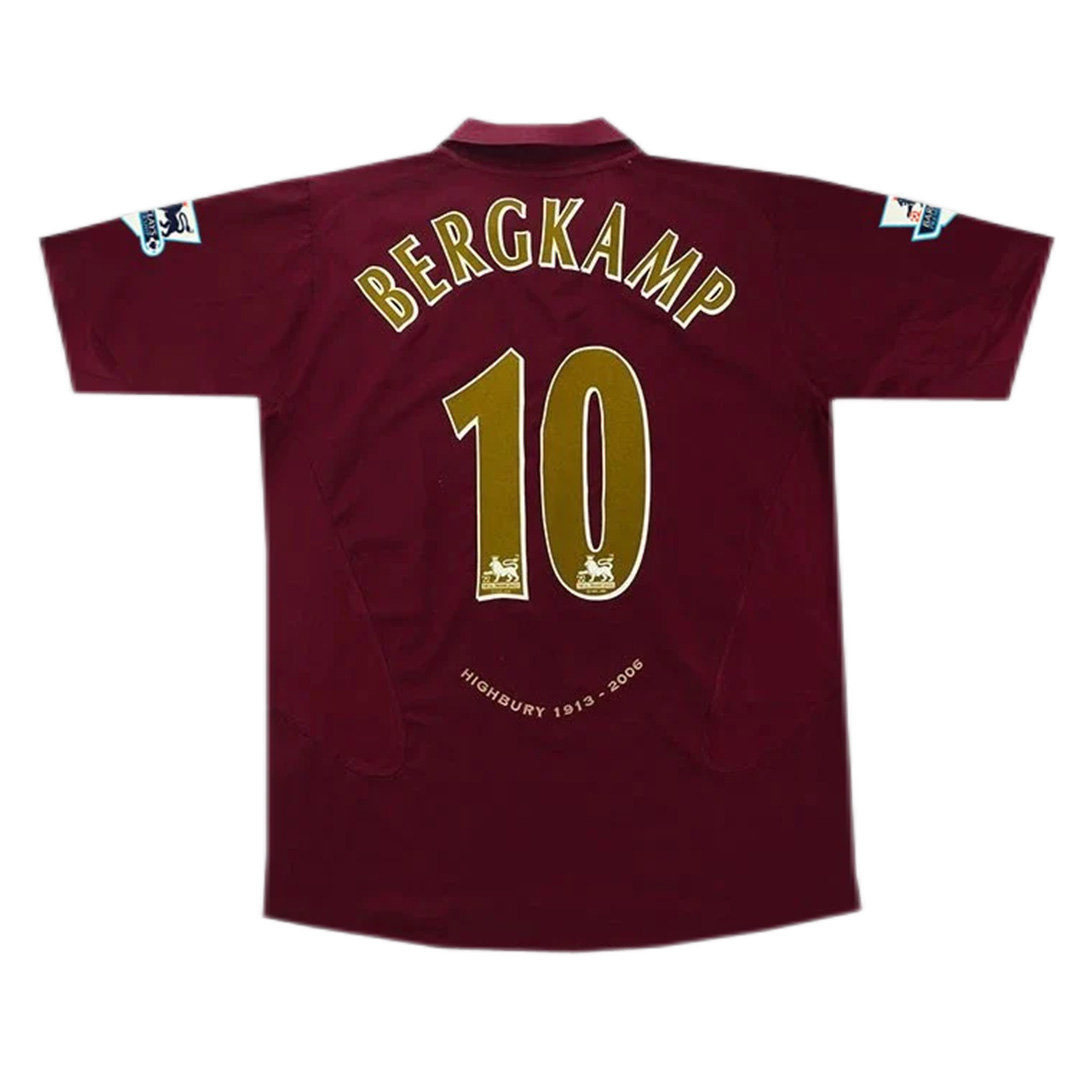 Bergkamp #10 Retro Arsenal Home Jersey 2005/06 — Arsenal Home 2005/06